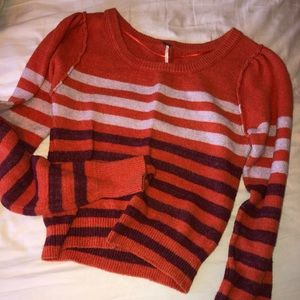 Free People Striped pullover Sweater size XS